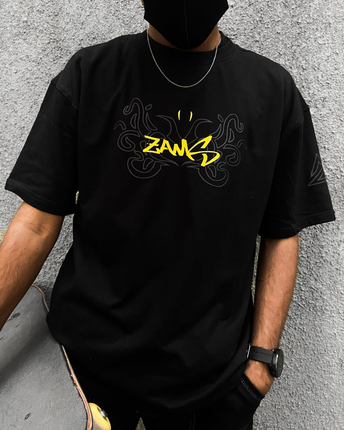 souled store crazymonk fansarmy slang dudeme oversize tshirt 3d snake black