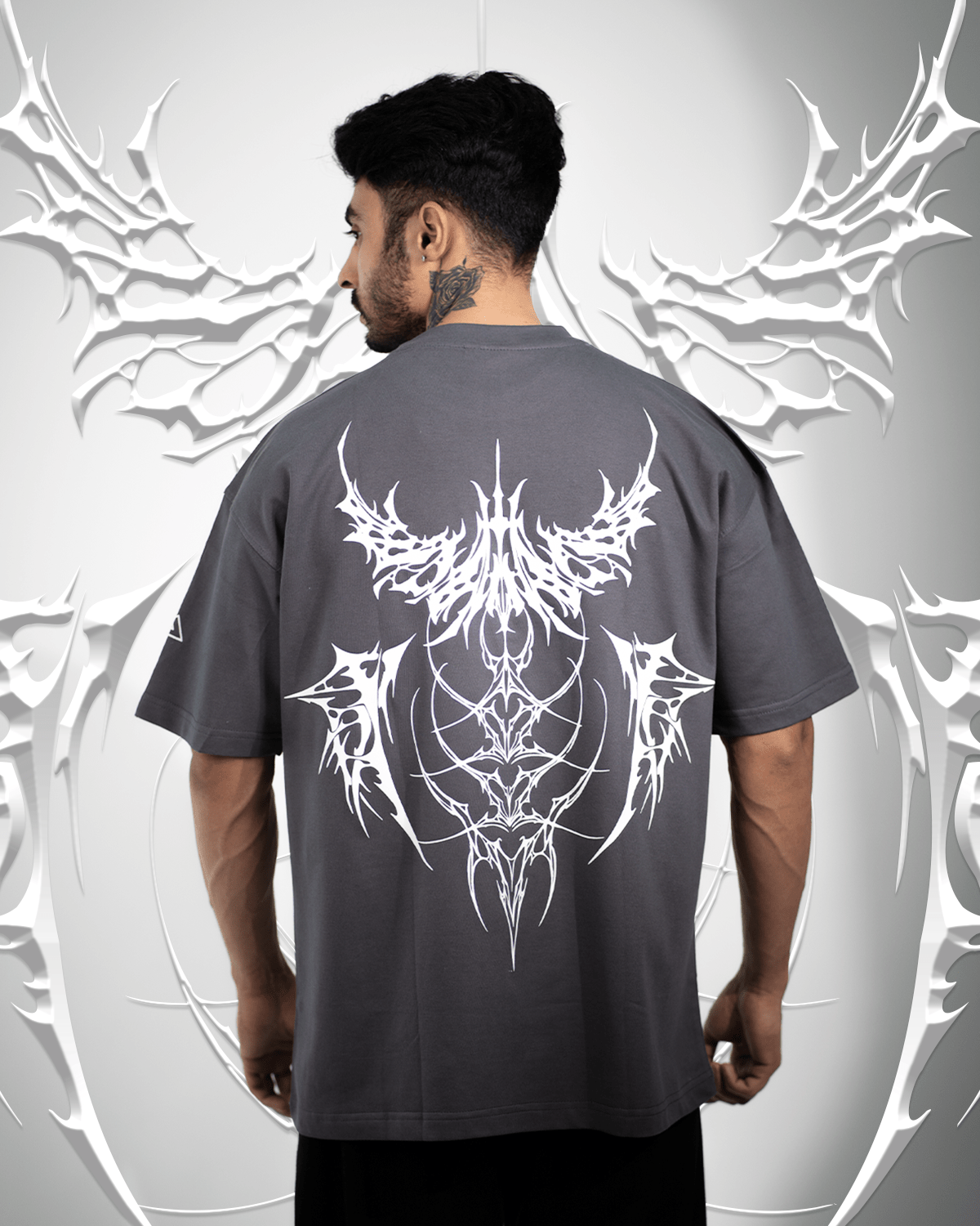 Angel's Wing Streetwear Oversized T-shirt - Main Image