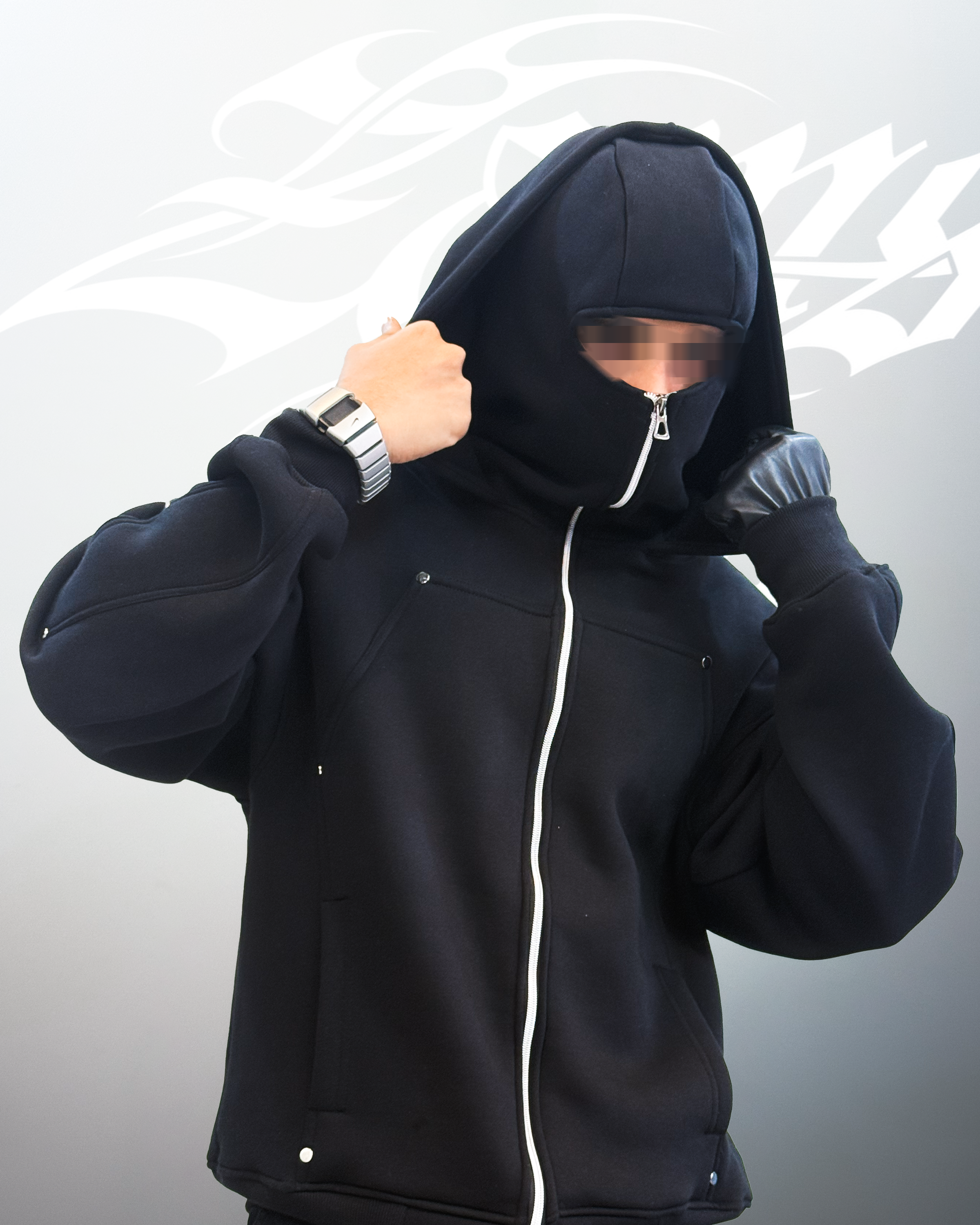 Utopia / Balaclava Zipper Hoodie