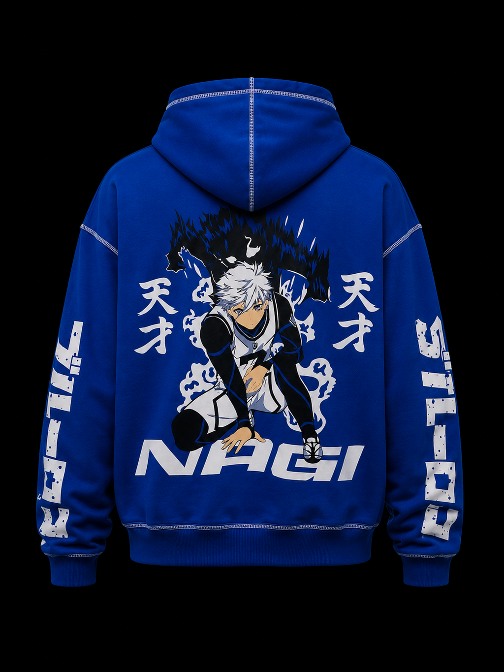 Blue Lock / Drop Shoulders / Oversized Hoodie – Zams Fashion