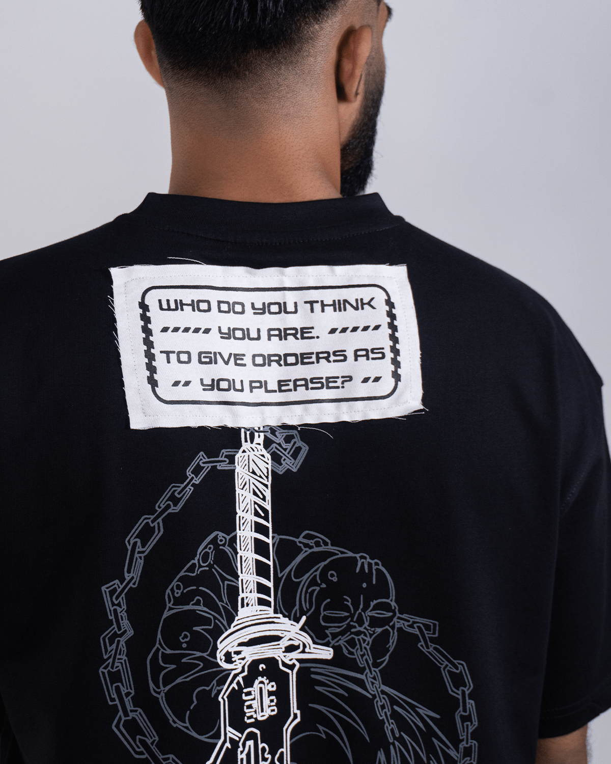 Toji 002 / JJK / Patched Oversized T-Shirt ZAMS