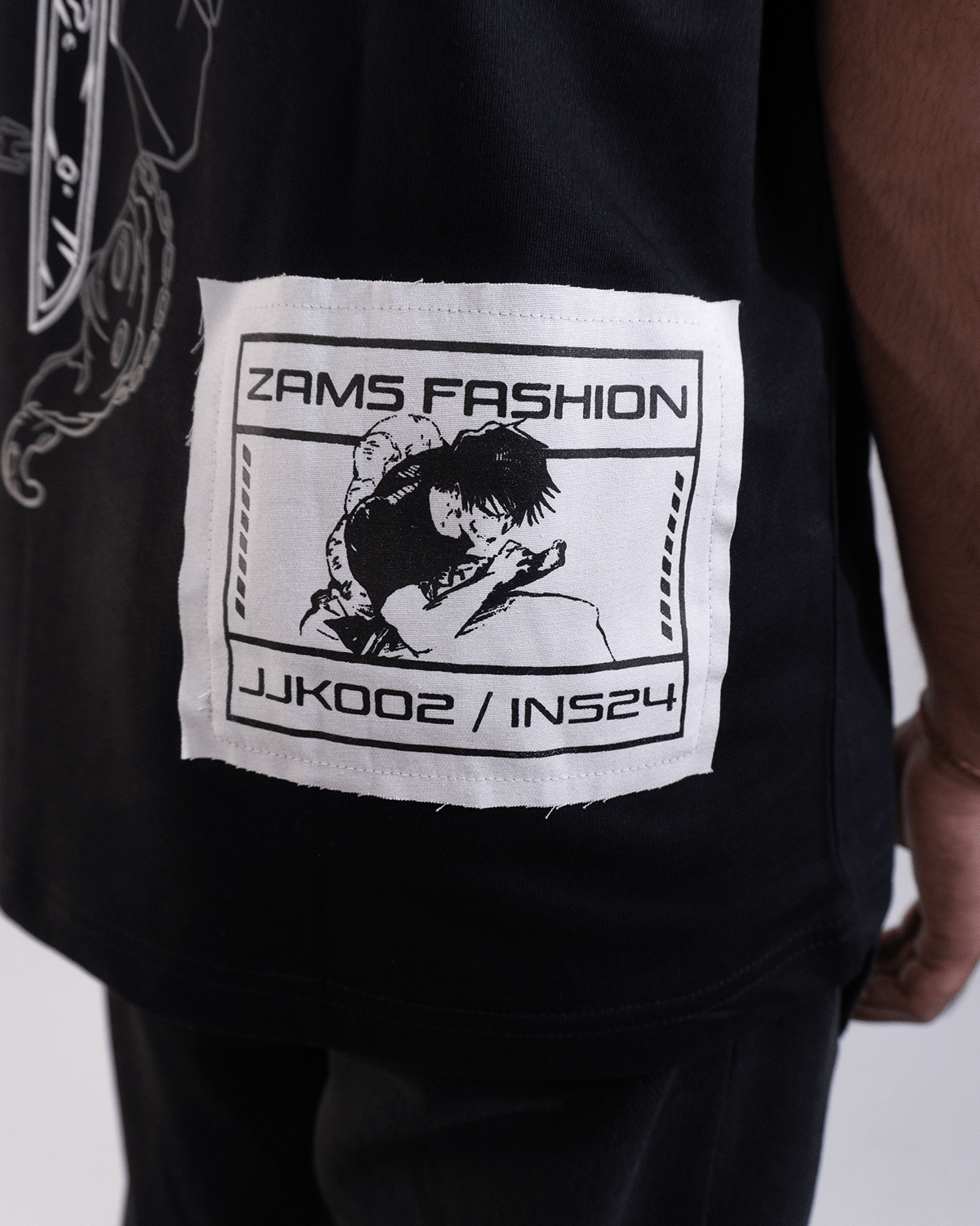 Toji 002 / JJK / Patched Oversized T-Shirt ZAMS