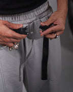 Zams Grey Baggy Fit Tech Sweatpant 002 ZAMS