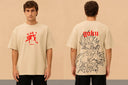 Goku/Beige/DBZ/Oversized T-shirt ZAMS