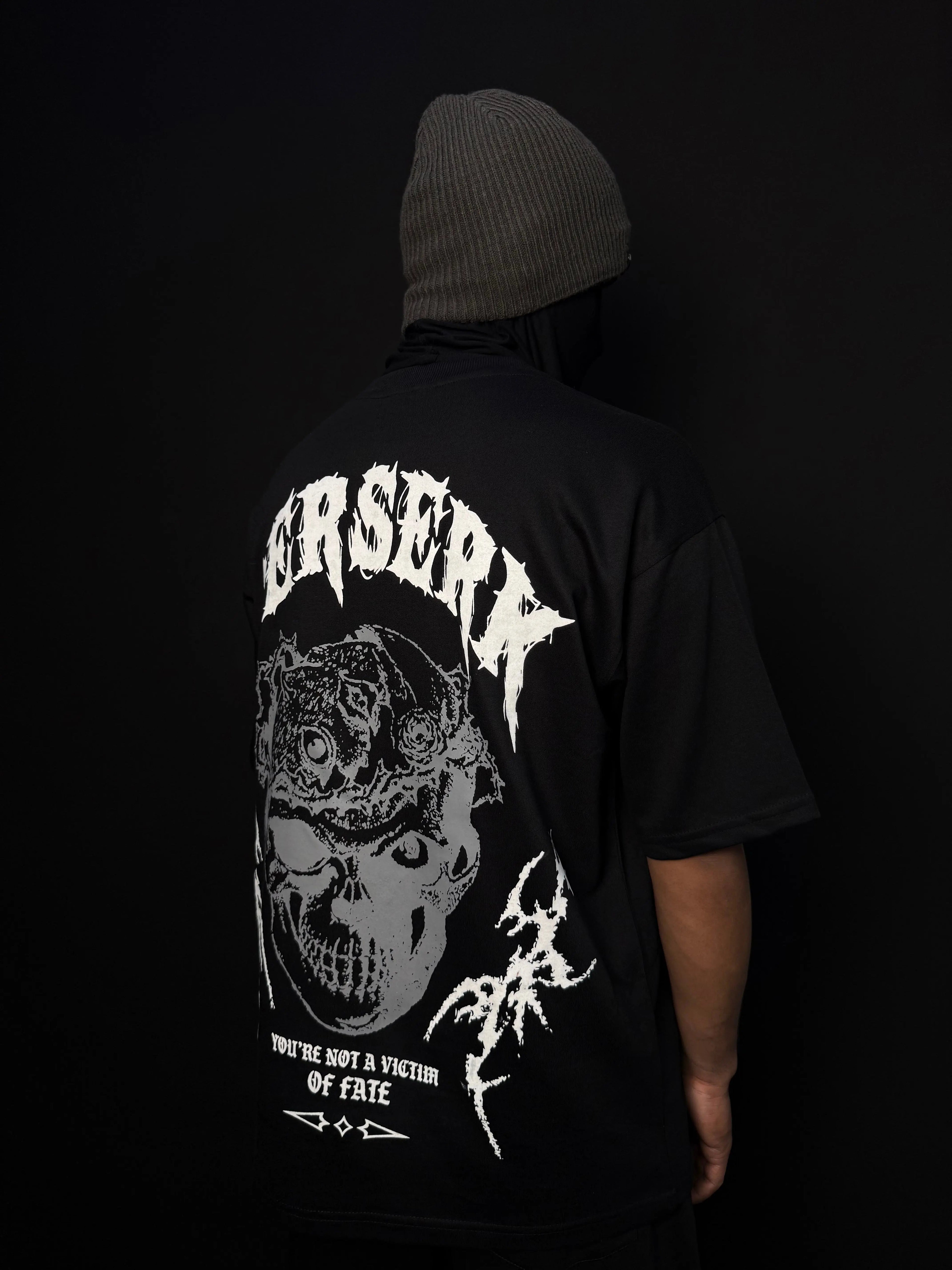 Berserk Victim of Fate Black Oversized T-shirt ZAMS