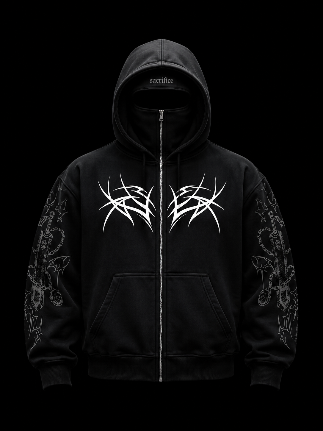 Sacrifice / Balaclava / Zipper Hoodie