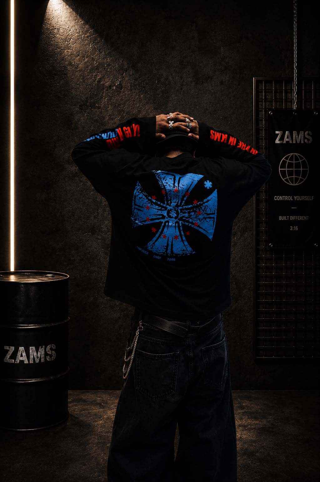 Control Yourself Boxy Fit Long Sleeve T-Shirt
