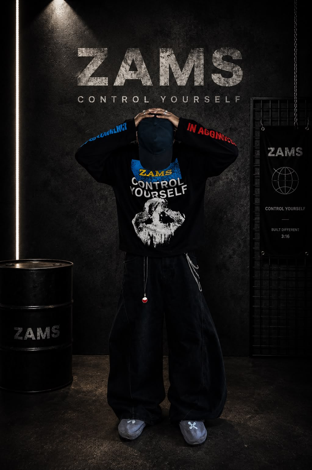 Control Yourself Boxy Fit Long Sleeve T-Shirt