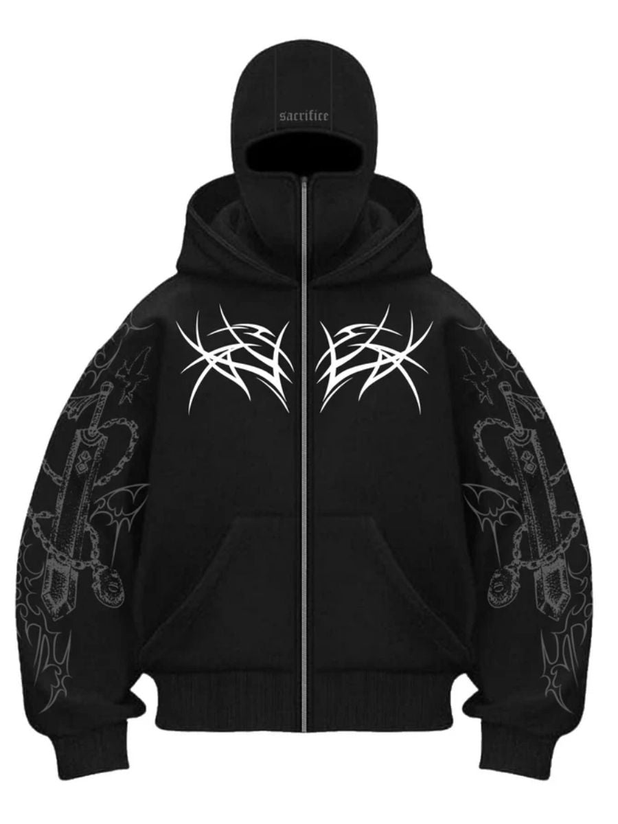 Sacrifice / Balaclava / Zipper Hoodie – ZAMS