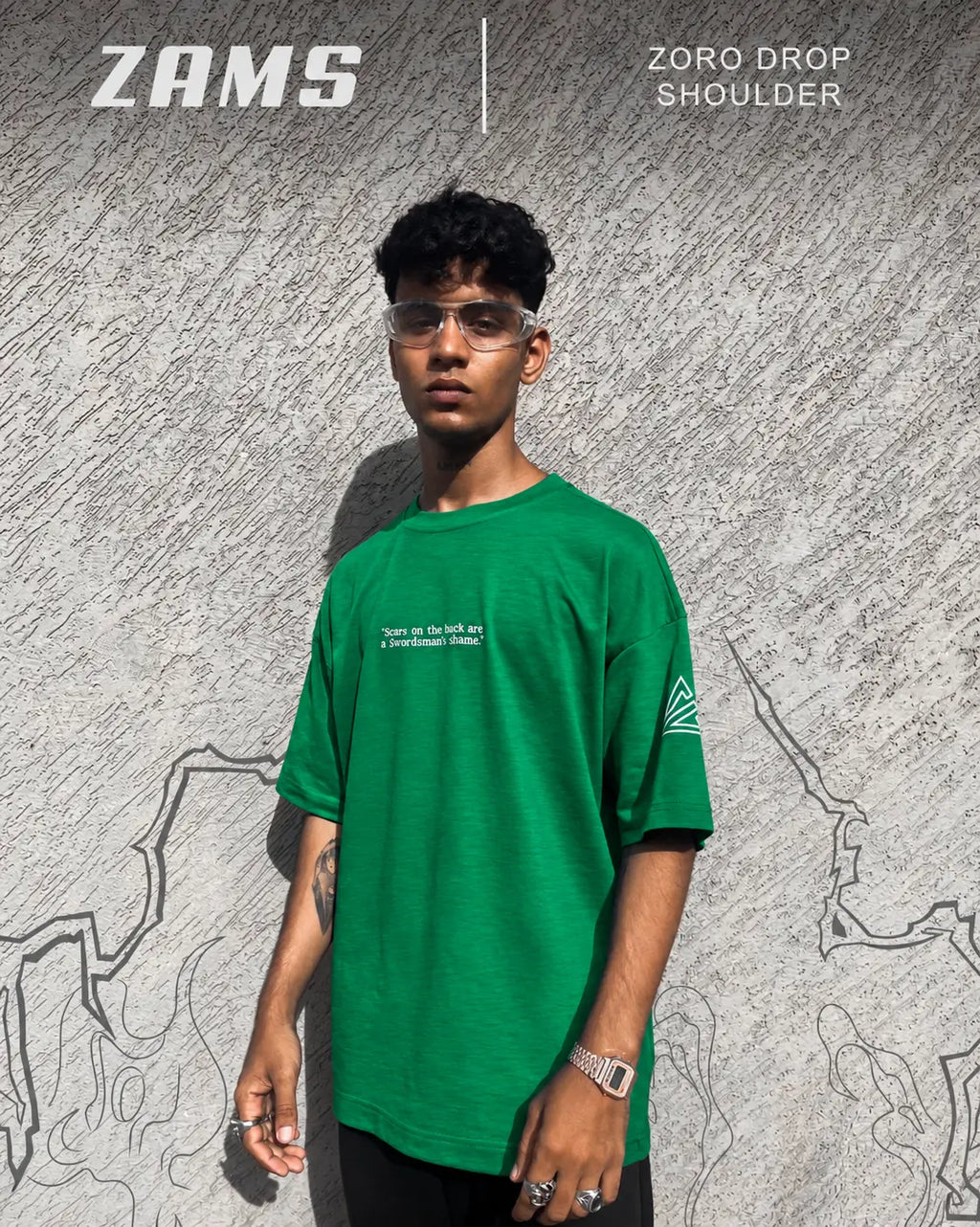 Zoro / King of Hell / Oversized T-Shirt