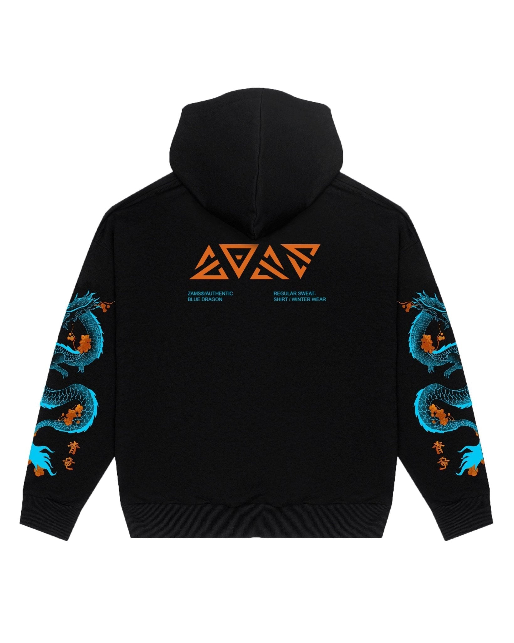 Blue Dragon / Oversized Hoodie – Zams Fashion