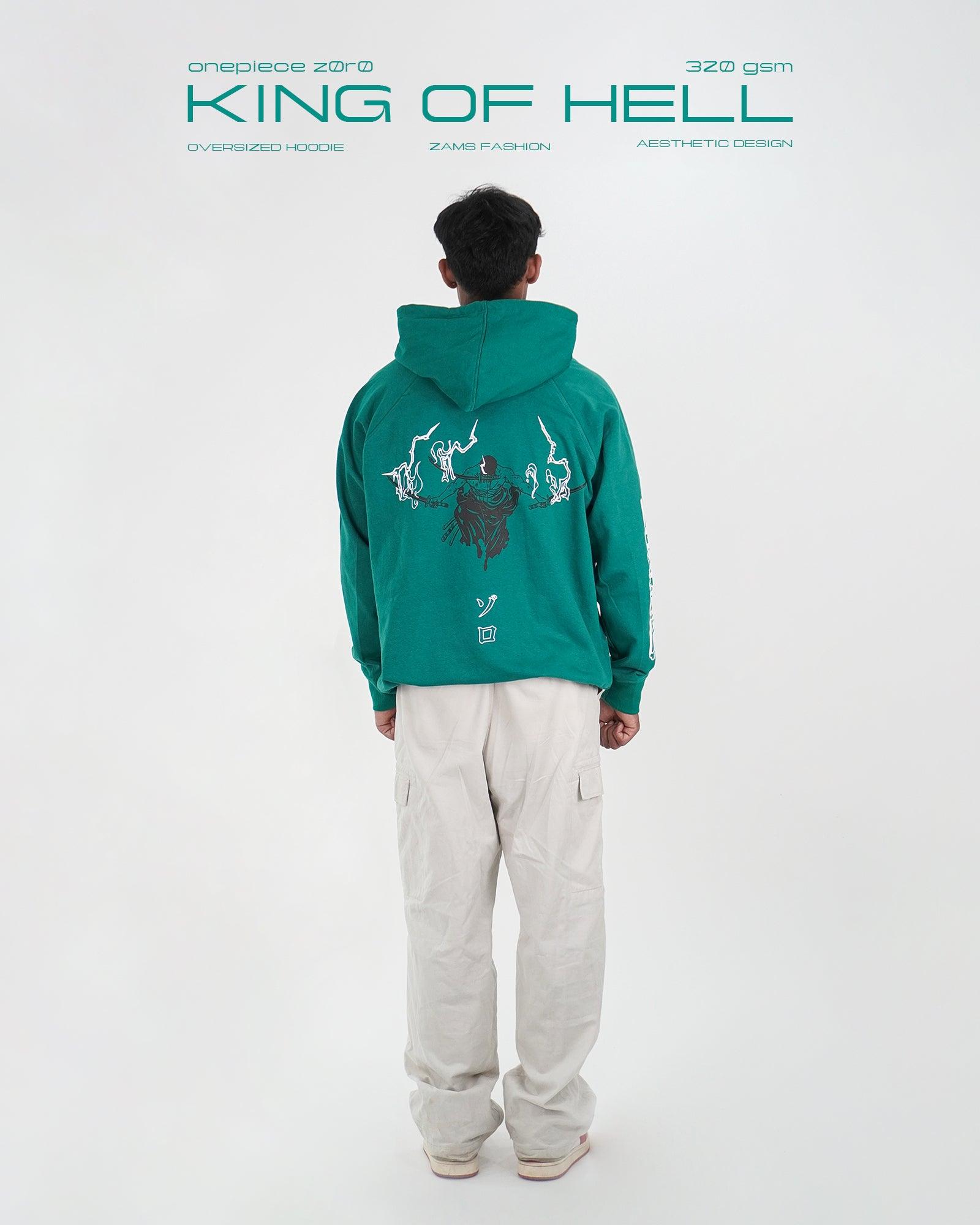 King Of Hell / Zoro / Oversized Hoodie – Zams Fashion