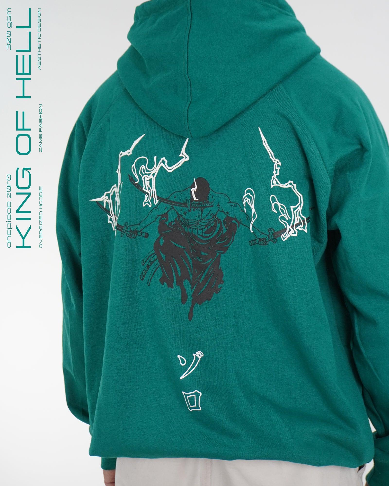 King Of Hell / Zoro / Oversized Hoodie – Zams Fashion