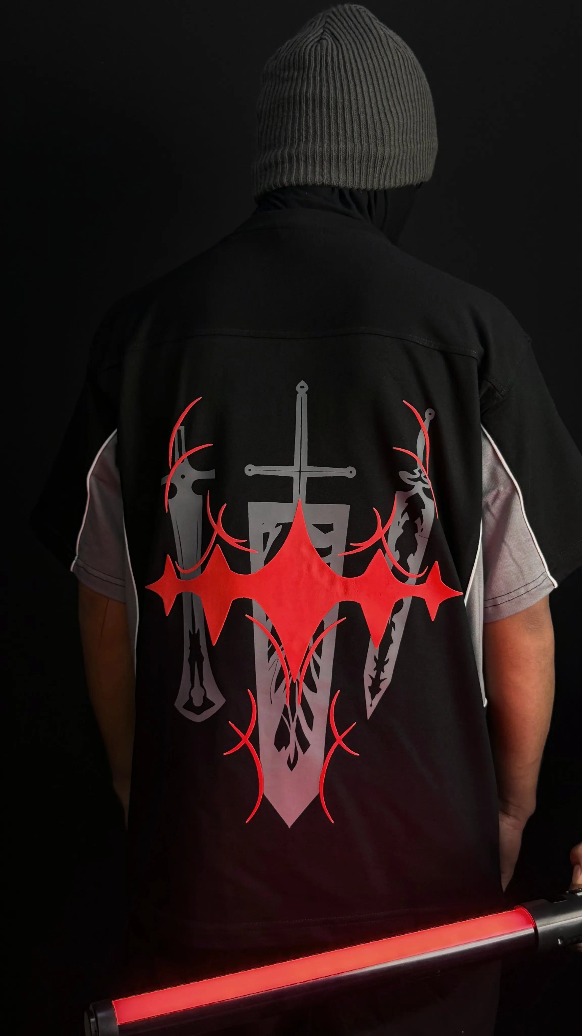 ASTA 002 / BLACK CLOVER / JERSEY PATTERN / OVERSIZED T-SHIRT ZAMS