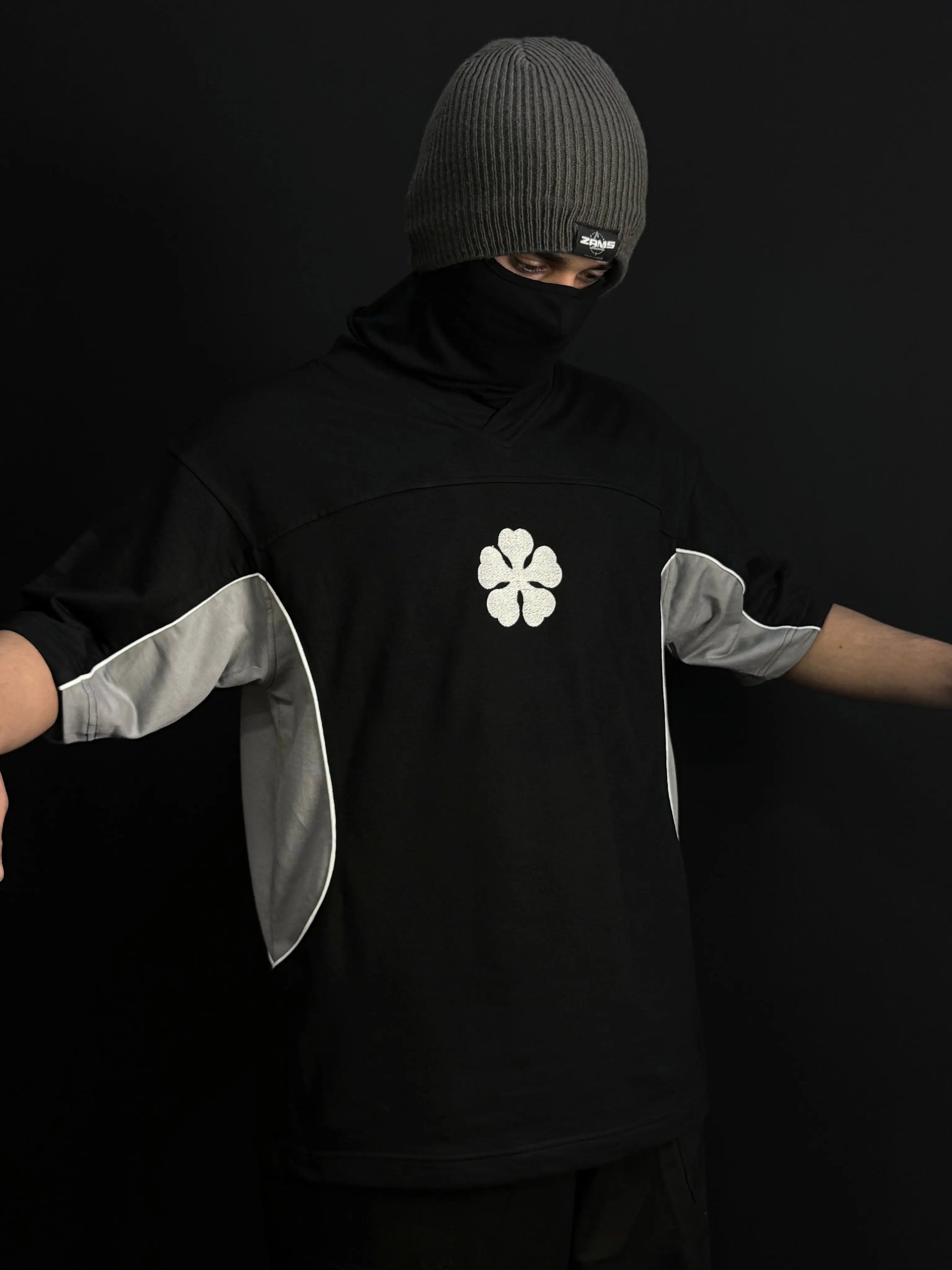 ASTA 002 / BLACK CLOVER / JERSEY PATTERN / OVERSIZED T-SHIRT ZAMS